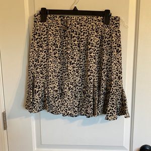 Cheetah print skirt medium